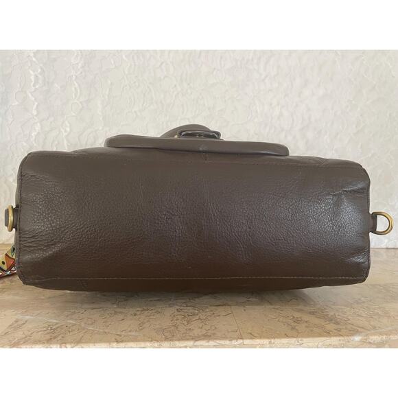 Coach campbell Dark brown leather convertible satchel shoulder bag F24690 - Picture 6 of 12